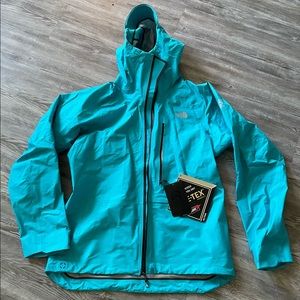 Summit series robins egg blue gortex shell jacket